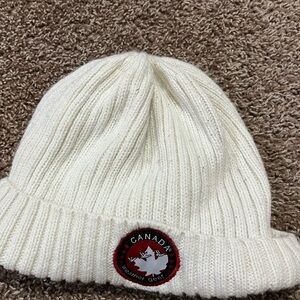 Kids White Beanie